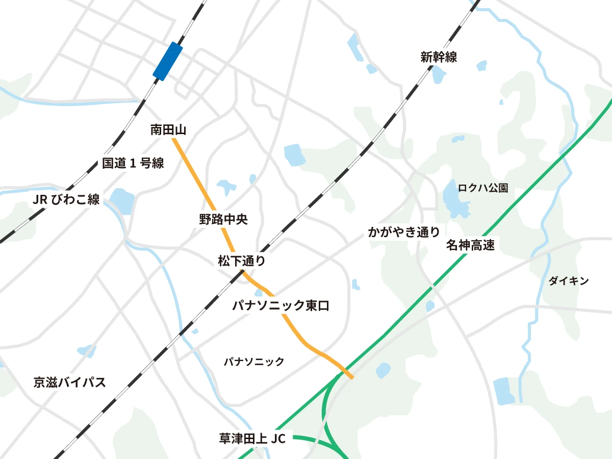 立命館大学BKCのエリアマップ